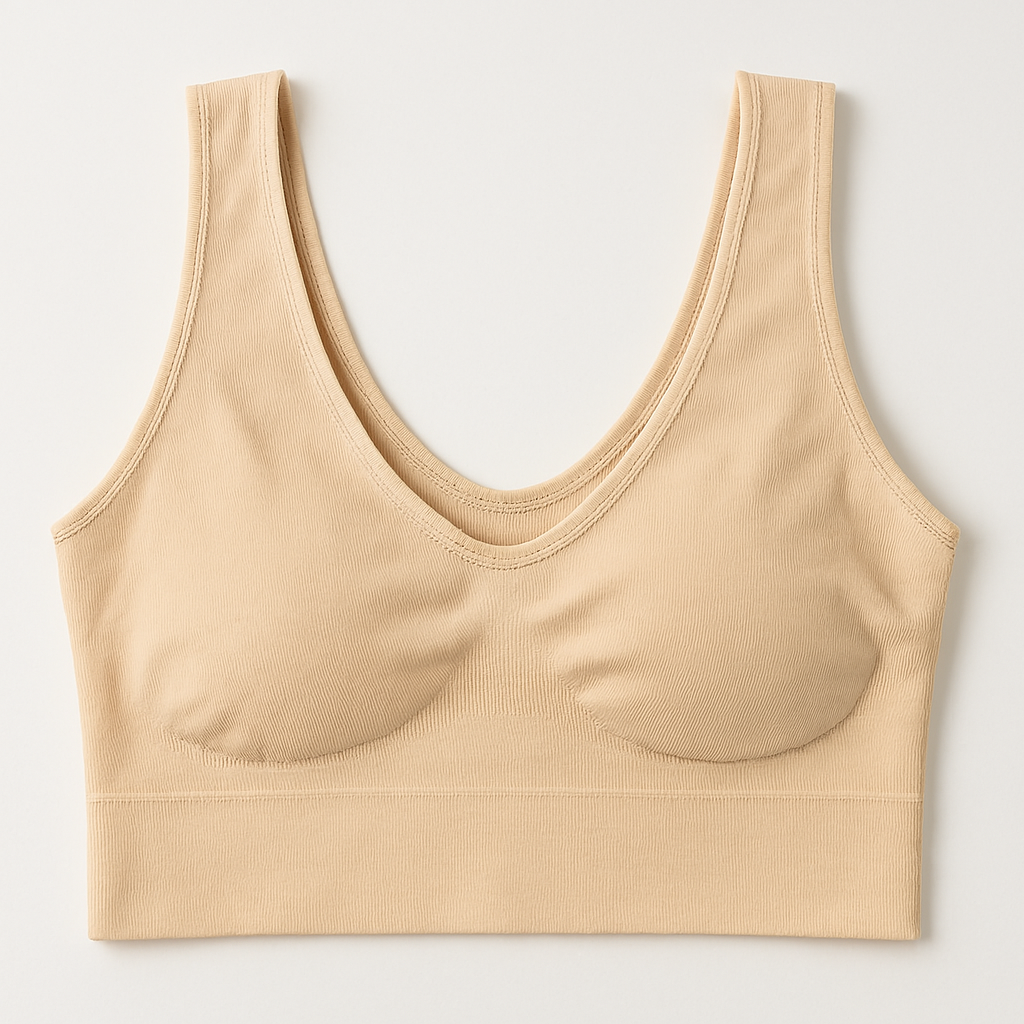 Ladies Air Bra – Soft Jersey Fabric, Plain Non-Padded Design, Comfortable & Lightweight Everyday Wear Lingerie in Skin Color ( Stretchable Size )